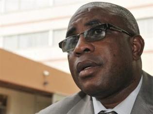 Le ministre de la Communication et porte-parole guinéen, Idrissa Chérif. AFP / Sia Kambou