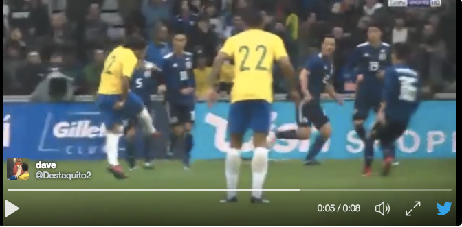 VIDEO : le missile de Marcelo avec le Brésil !