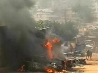 mage vidéo d'une rue de Jos le 17 janvier 2010. Reuters TV