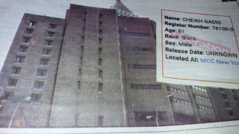 Cheikh Tidiane Gadio incarcéré à la même prison qui a accueilli Bernard Madoff et "El Chapo" Cheikh Tidiane Gadio incarcéré à la même prison qui a accueilli Bernard Madoff et "El Chapo"