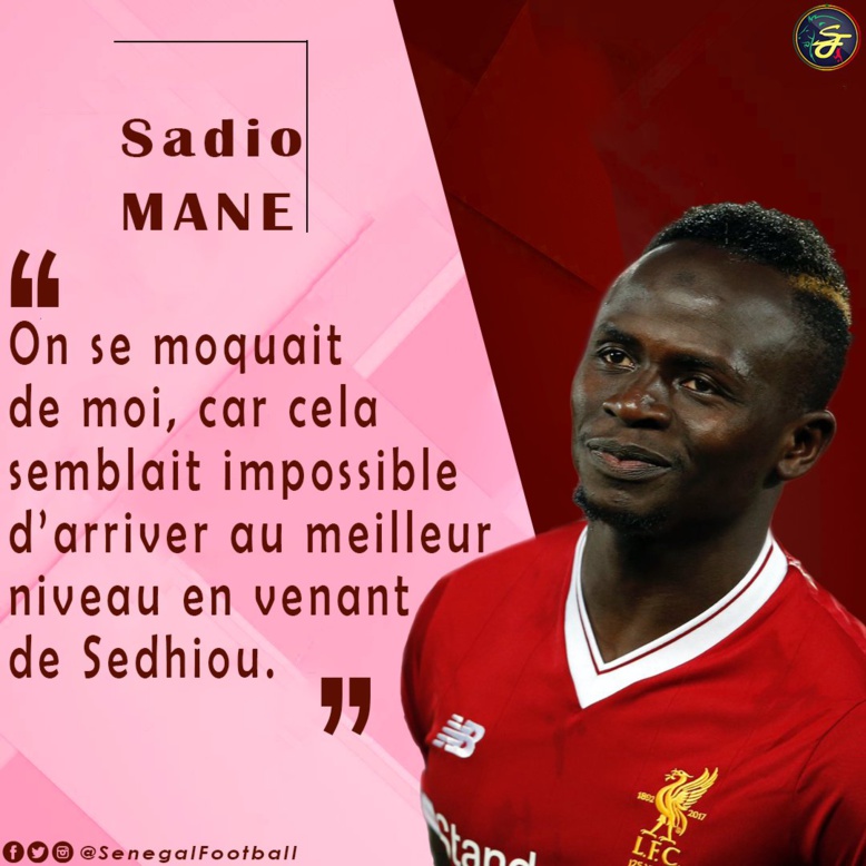 Sadio Mané se confie : « On se moquait de moi » Sadio Mané se confie : « On se moquait de moi »