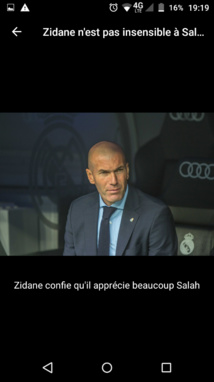 Zidane confie qu'il apprécie beaucoup Salah Zidane confie qu'il apprécie beaucoup Salah
