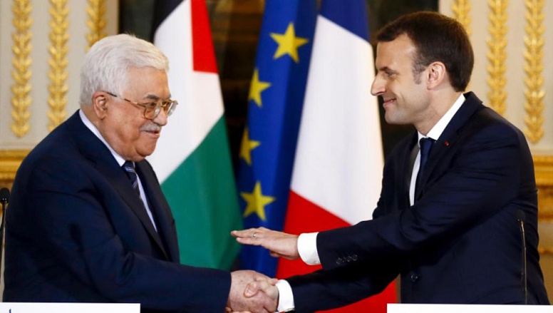 Jérusalem: à Paris, Abbas plaide pour un Etat palestinien auprès de Macron Jérusalem: à Paris, Abbas plaide pour un Etat palestinien auprès de Macron