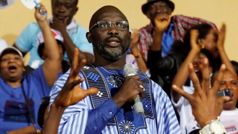 Liberia: dernier grand meeting de George Weah avant l'élection présidentielle