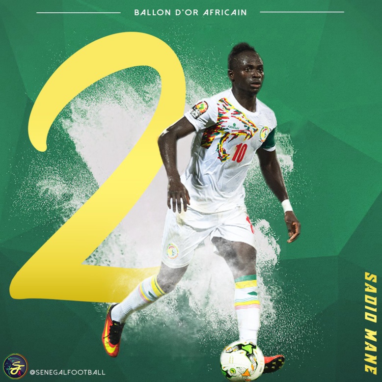 Aiteo CAF awards 2017 : Sadio Mané 2e ne figure pourtant pas dans l'équipe type de la Caf