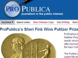 Pour la première fois, un site Internet remporte le prix Pulitzer.
