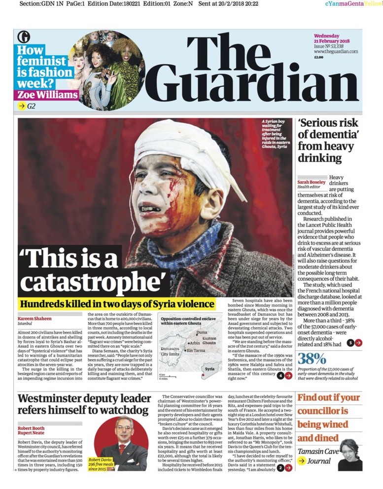 Syrie : La presse internationale scandalisée qualifie le Ghouta du "Sebrenica syrien" Syrie : La presse internationale scandalisée qualifie le Ghouta du "Sebrenica syrien"