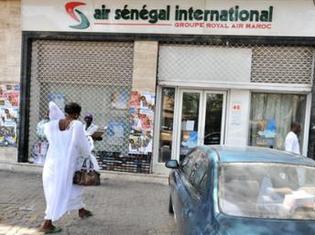 Une agence d'Air Sénégal sur l'avenue Hassan II à Dakar.