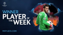 LdC : De Gea élu meilleur joueur de la semaine LdC : De Gea élu meilleur joueur de la semaine