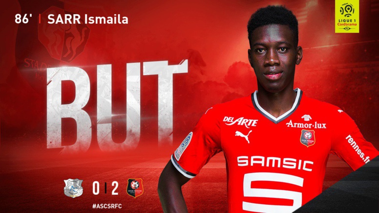 Ligue 1 : Rennes bat Amiens (0-2) avec un but d’Ismaila Sarr (Regardez)