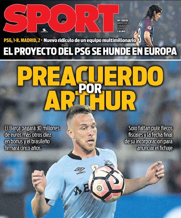 Les Unes des journaux sportifs en Espagne du 7 mars 2018