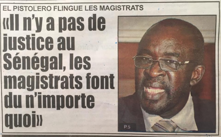 Moustapha Cissé Lo dément avoir dénigrer les magistrats et annonce une plainte contre le journal Source A