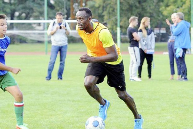 Dortmund : Usain Bolt à l'entraînement vendredi Dortmund : Usain Bolt à l'entraînement vendredi