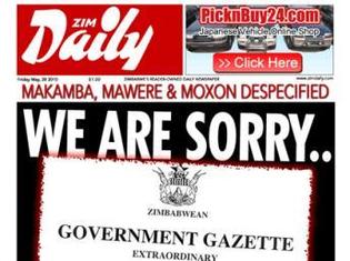 Des journaux indépendants autorisés à reparaître au Zimbabwe