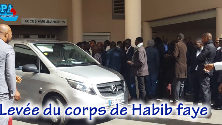 Images et Vidéo de la levée du corps de Habib Faye en France Images et Vidéo de la levée du corps de Habib Faye en France