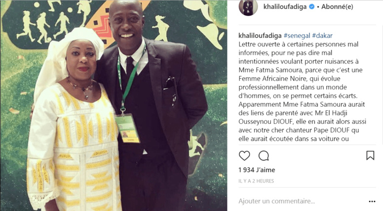 Affaire Fatma Samoura : Khalilou Fadiga défend la Secrétaire Générale de la FIFA Affaire Fatma Samoura : Khalilou Fadiga défend la Secrétaire Générale de la FIFA