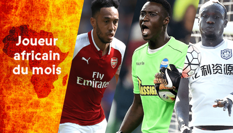 Joueur africain du mois de mai: Aubameyang face à deux Sénégalais Joueur africain du mois de mai: Aubameyang face à deux Sénégalais