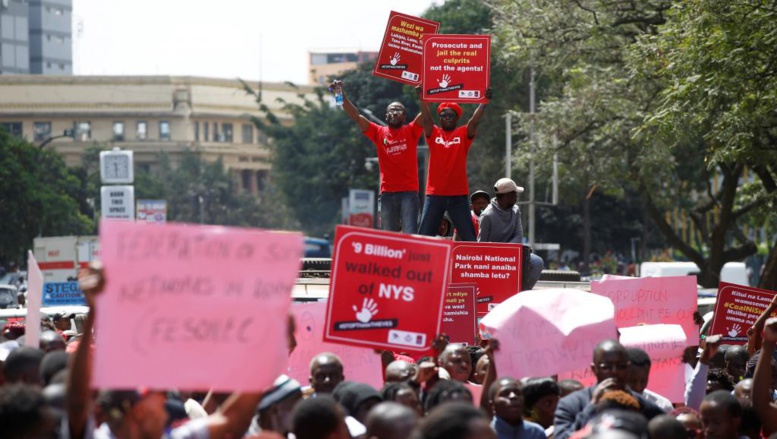 Kenya: marche contre la corruption à Nairobi Kenya: marche contre la corruption à Nairobi