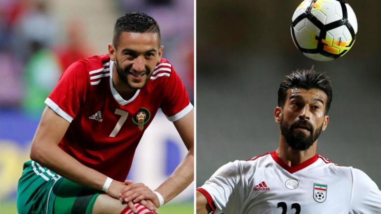 #CdM : les compos d'équipes de Maroc -Iran #CdM : les compos d'équipes de Maroc -Iran