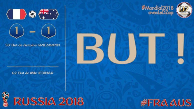 France vs Australie : 1-1 France vs Australie : 1-1