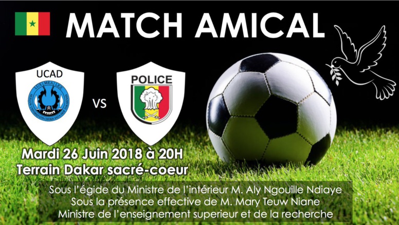 Pendant ce temps le ministre de l'Intérieur organise un match amical entre étudiants et policiers Pendant ce temps le ministre de l'Intérieur organise un match amical entre étudiants et policiers