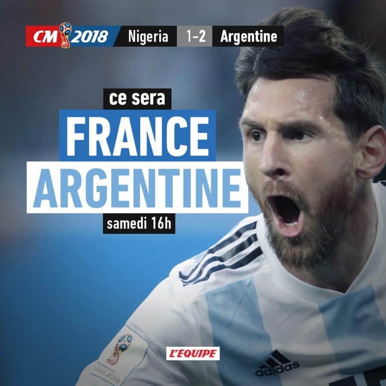 Cruel sort pour le Nigeria : ce sera France-Argentine en 1/8e