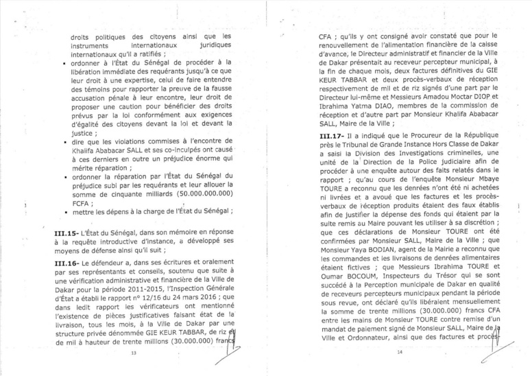 Découvrez l'intégralité de l'arrêt de la Cour de justice de la CEDEAO 