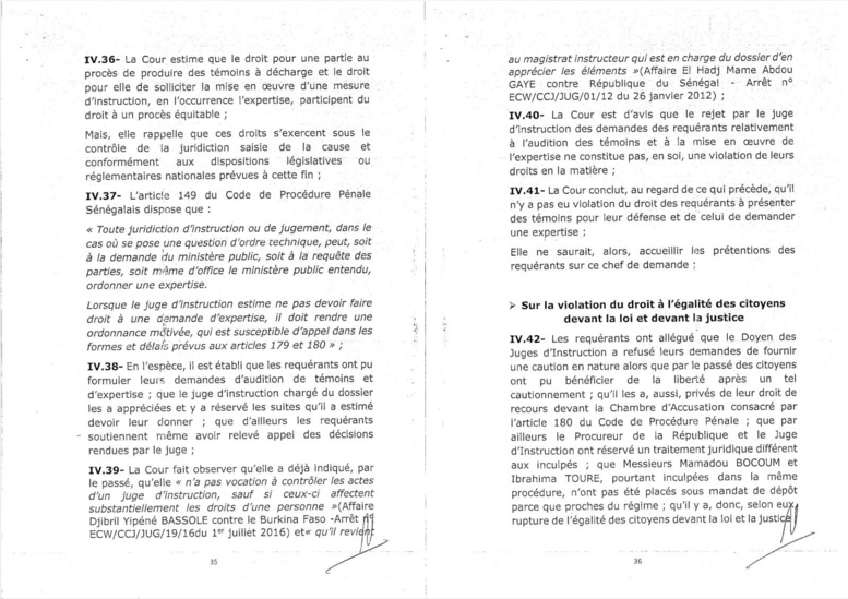 Découvrez l'intégralité de l'arrêt de la Cour de justice de la CEDEAO Découvrez l'intégralité de l'arrêt de la Cour de justice de la CEDEAO
