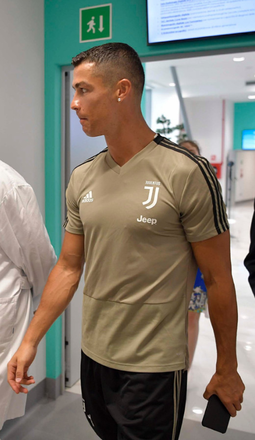 Images: les premières photos de Cristiano Ronaldo avec le maillot de la Juventus !