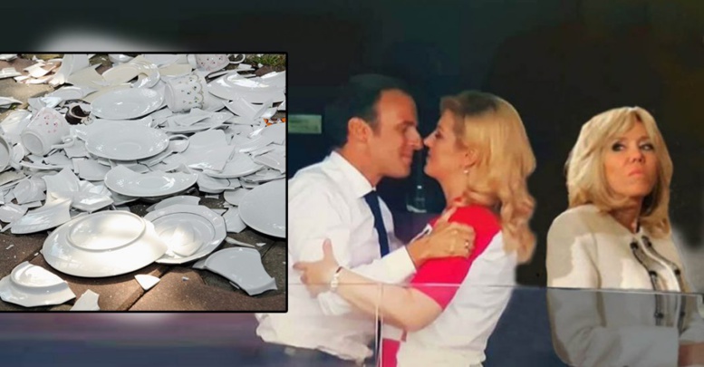 Jalouse, Brigitte Macron détruit 200.000€ de vaisselle à l’Élysée lors d’une scène de ménage