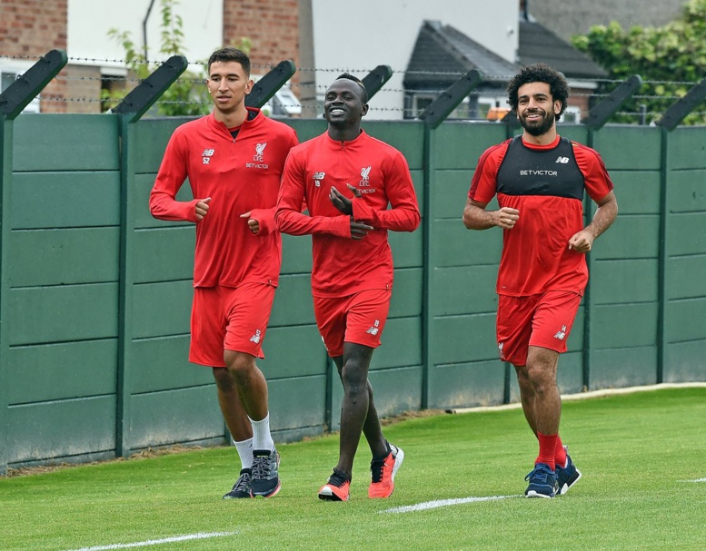 Les premières images de Sadio Mané à l'entraînement de Liverpool avec Salah