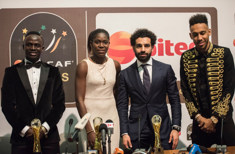 La cérémonie de remise du Ballon d'Or africain à Dakar en janvier 2019