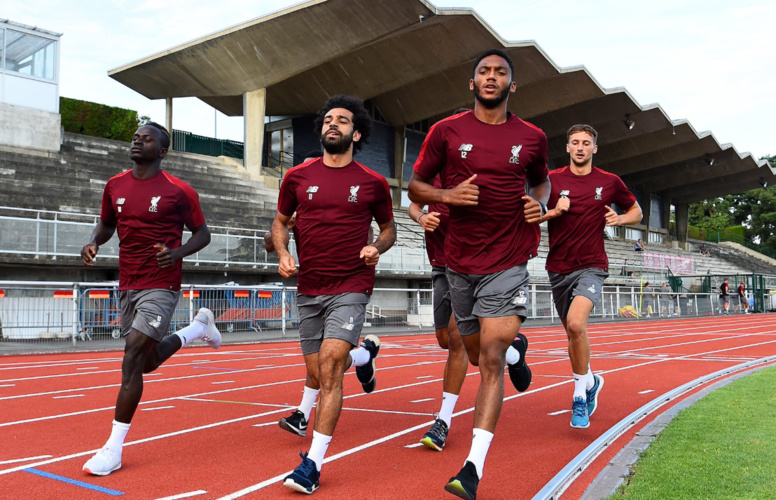 Liverpool: les images de la séance entrainement de Sadio Mané et de ses coéquipiers en France