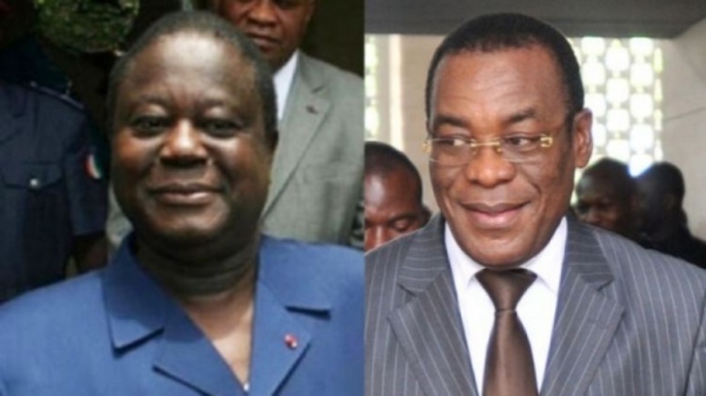 Côte d’Ivoire: Henri Konan Bédié, du PDCI, reçoit Pascal Affi N'Guessan, du FPI Côte d’Ivoire: Henri Konan Bédié, du PDCI, reçoit Pascal Affi N'Guessan, du FPI