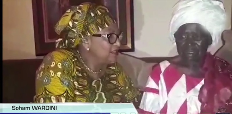 Soham Wardini chez la mère de Khalifa Sall