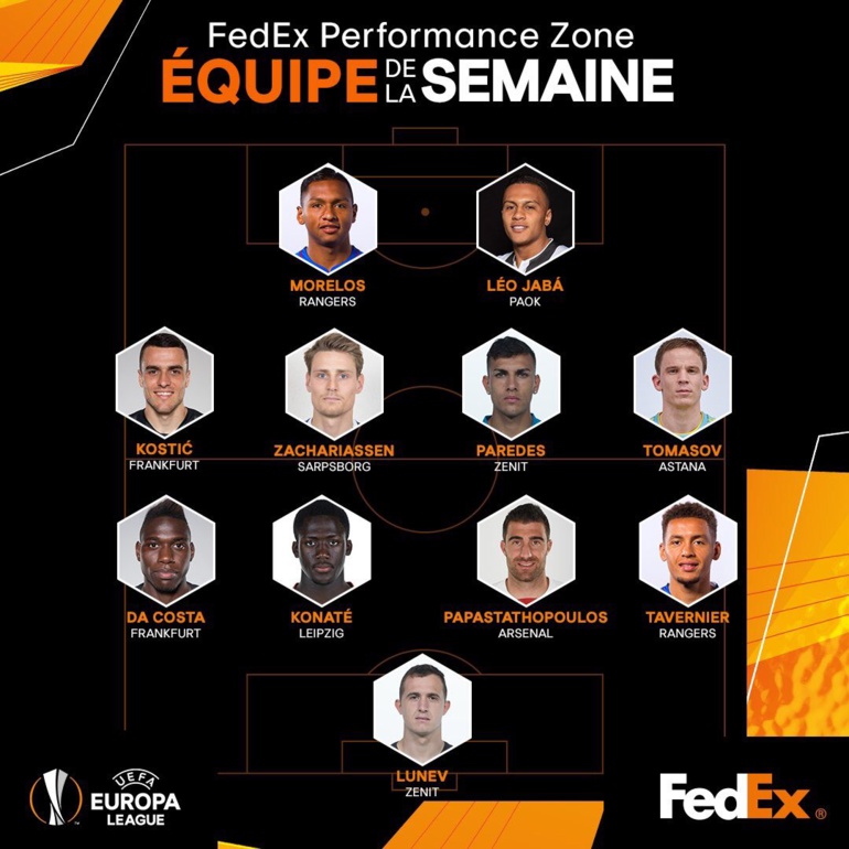 Officiel ! L'UEFA dévoile l'équipe type de cette semaine d'Europa League. Officiel ! L'UEFA dévoile l'équipe type de cette semaine d'Europa League.