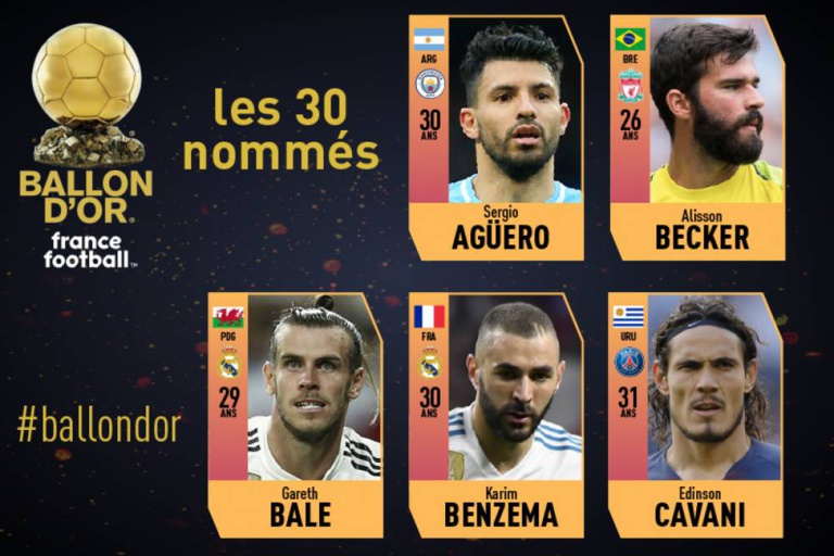 #Ballon d'Or: Zoom sur les cinq premiers nommés #Ballon d'Or: Zoom sur les cinq premiers nommés