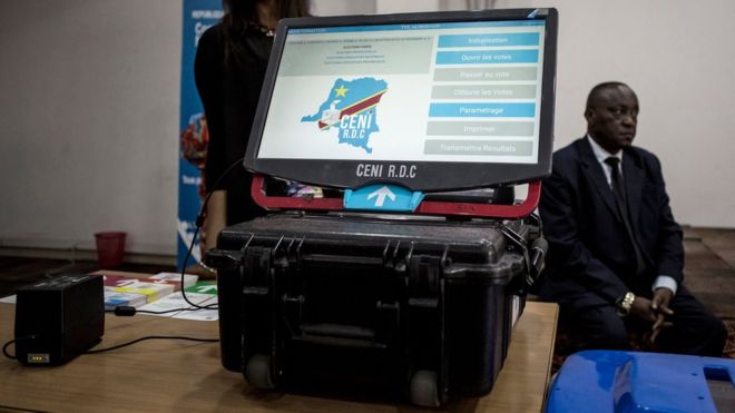 Marche contre les machines à voter en RDC