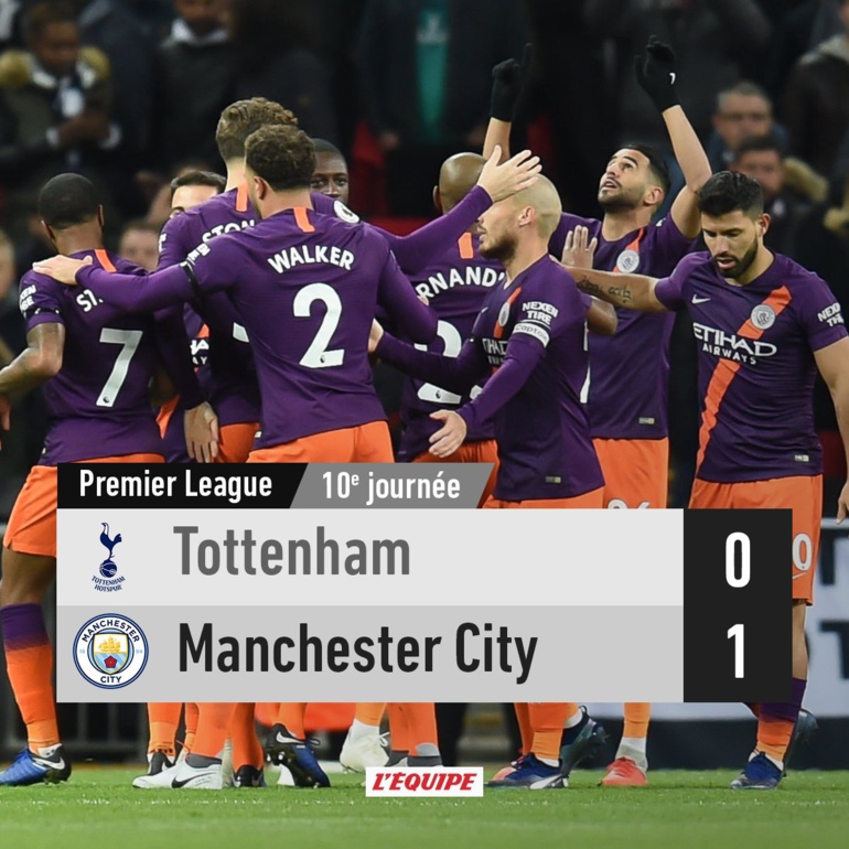 #PremierLeague : Manchester City reprend la tête en dominant Tottenham (0-1)
