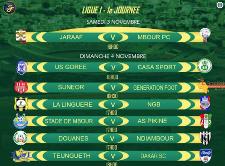 Ligue 1 Sénégalaise-Choc de la 1ère journée de ce samedi Jaraaf-Mbour PC