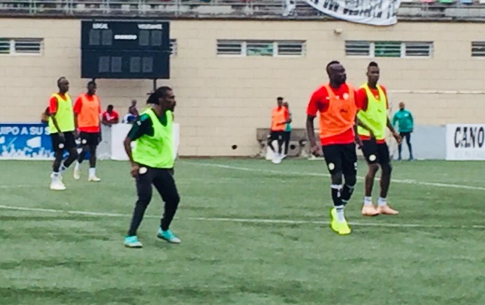 Malabo : Quand Aliou Cissé participe à une opposition durant l’entraînement des Lions