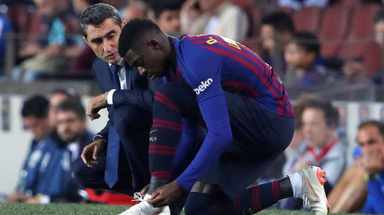 FC Barcelone : le cas Ousmane Dembélé commence à agacer Ernesto Valverde FC Barcelone : le cas Ousmane Dembélé commence à agacer Ernesto Valverde