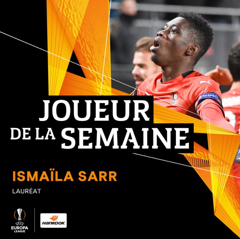 Europa League : Ismaila Sarr élu joueur de la semaine