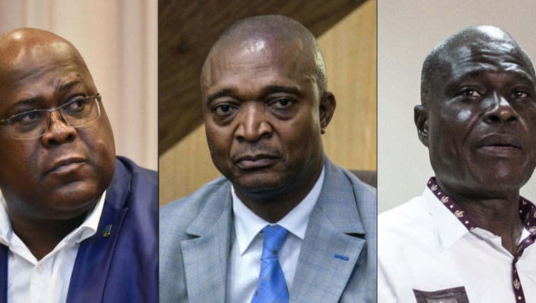 Les trois principaux candidats à la présidence congolaise