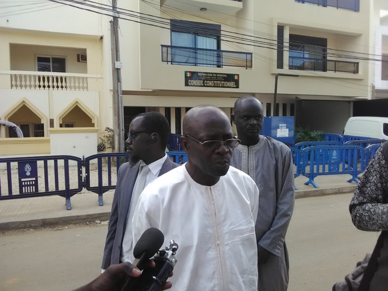 Parrainage: le candidat Mamadou Ndiaye se "réserve » le droit de se prononcer à sa sortie du Conseil constitutionnel