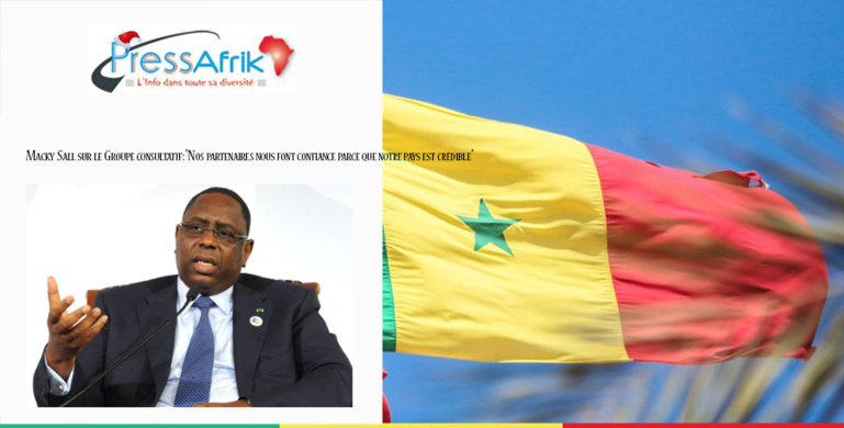 Macky Sall sur le Groupe consultatif: "Nos partenaires nous font confiance parce que notre pays est crédible" Macky Sall sur le Groupe consultatif: "Nos partenaires nous font confiance parce que notre pays est crédible"