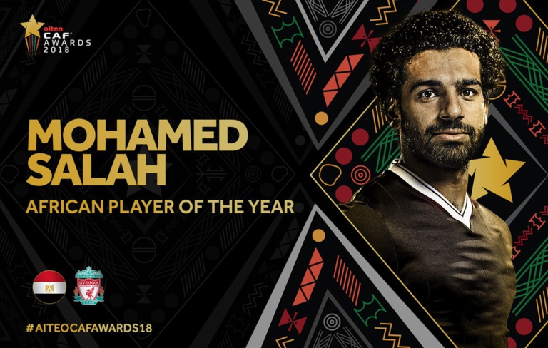 #CAFAWARDS2018 : Mohamed Salah sacré meilleur joueur africain de l'année #CAFAWARDS2018 : Mohamed Salah sacré meilleur joueur africain de l'année
