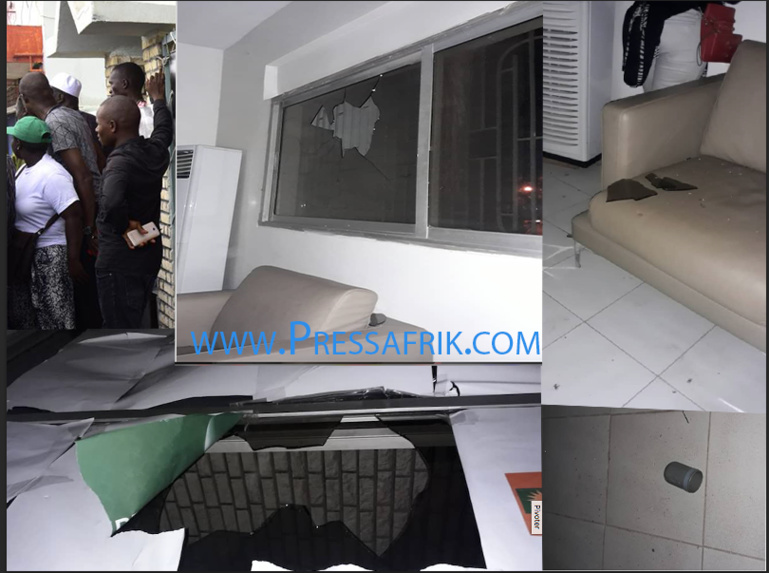 Les images du saccage du siège de Mankoo Taxawu Senegaal...par la police Les images du saccage du siège de Mankoo Taxawu Senegaal...par la police
