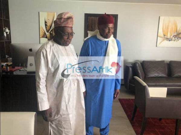 Présidentielle 2019 : Pendant que les Sénégalais votent, Wade reçoit Obasanjo Présidentielle 2019 : Pendant que les Sénégalais votent, Wade reçoit Obasanjo