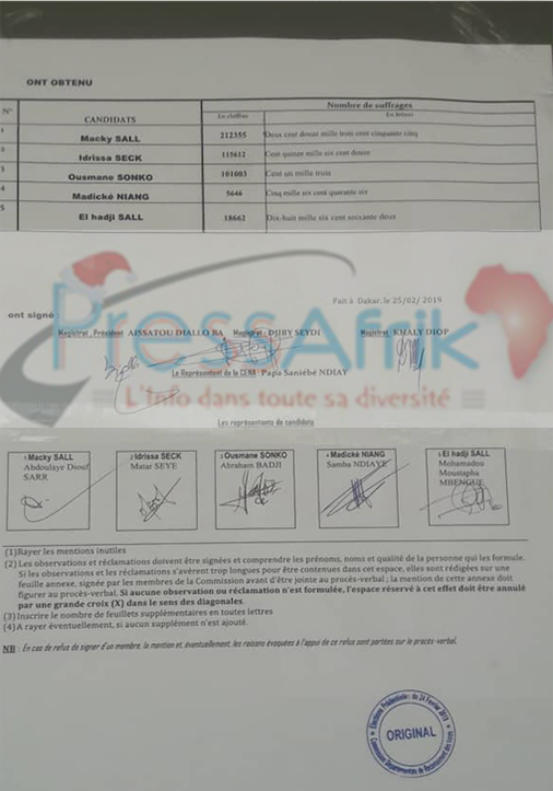 #Scrutin24février: la commission nationale de recensement des votes dévoile les résultats de Dakar #Scrutin24février: la commission nationale de recensement des votes dévoile les résultats de Dakar